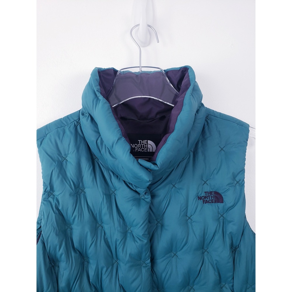 The North Face Holladown Puffer Vest Green 550 Down Quilted Women's Size Medium - Picture 3 of 11